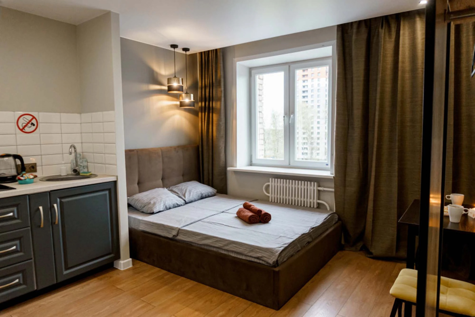 Апартаменты С Современным Ремонтом на Курчатова