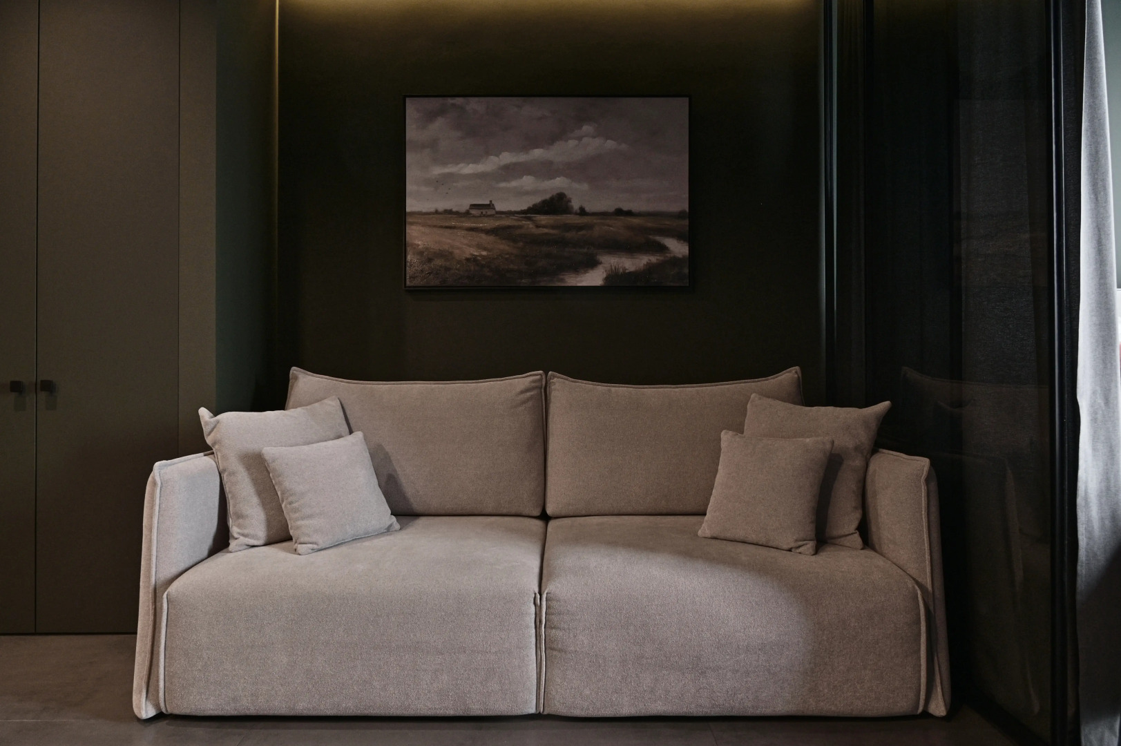 Квартира Aparts Pro+ Студия Black Panorama у Волги в ЖК Галактика на 16 Этаже