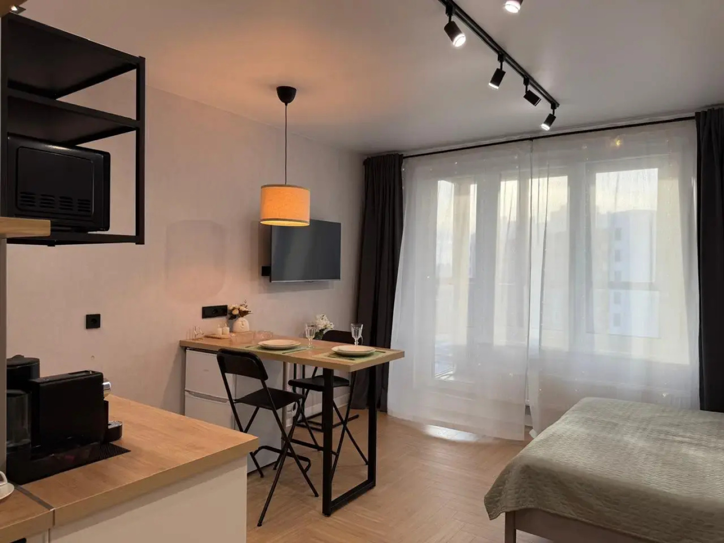 Квартира Стильная новая студия рядом с метро