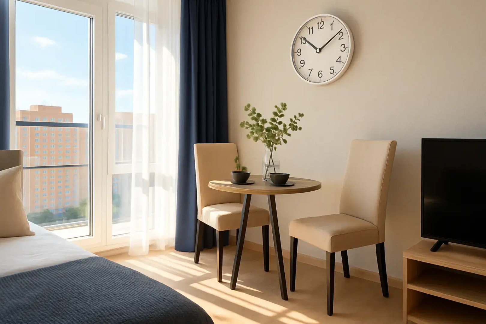 Апартаменты Студия на 23 Этаже с Видом на Москву