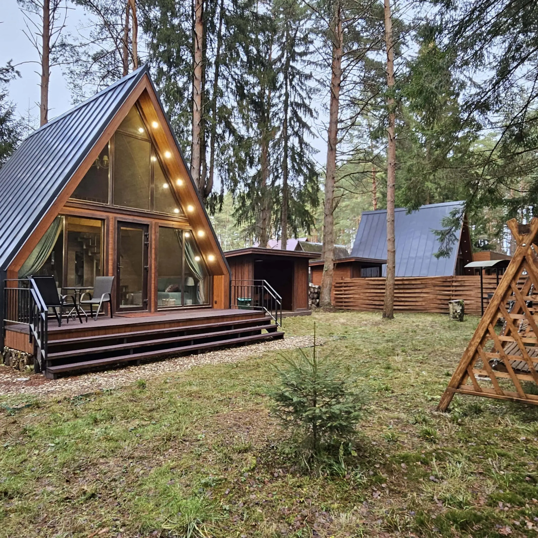 Частный дом светлый А-фрейм