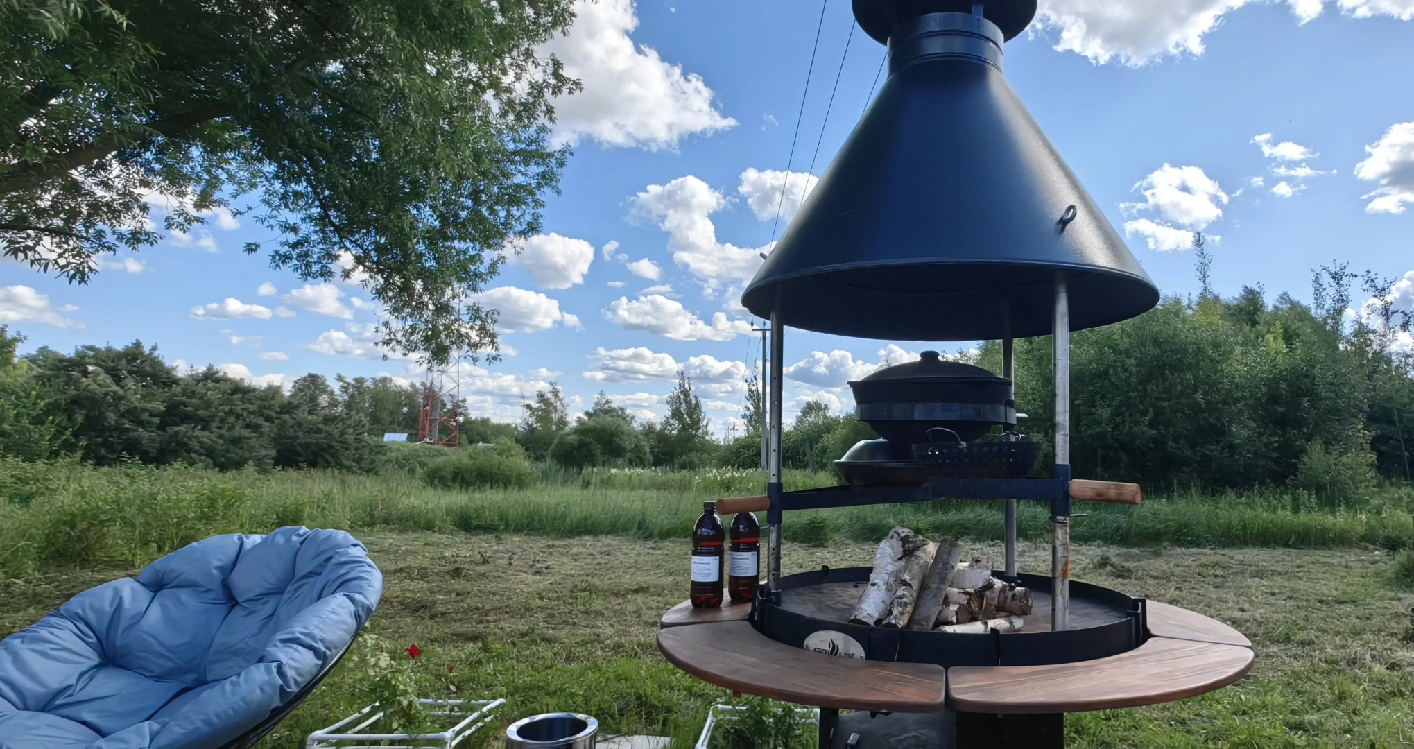 Частный дом с зоной Барбекю