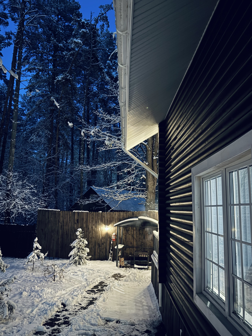 Частный Дом Бревенчатый Дом в Соснах