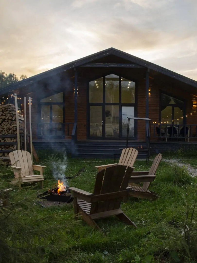 Частный дом с большим сибирским банным чаном