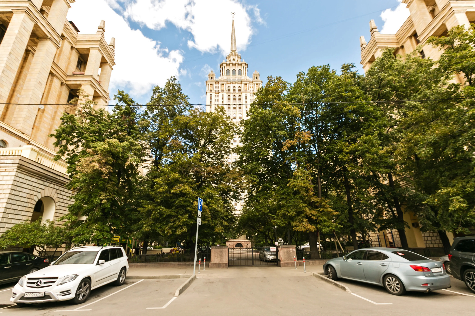 Historical tower on Kutuzovsky