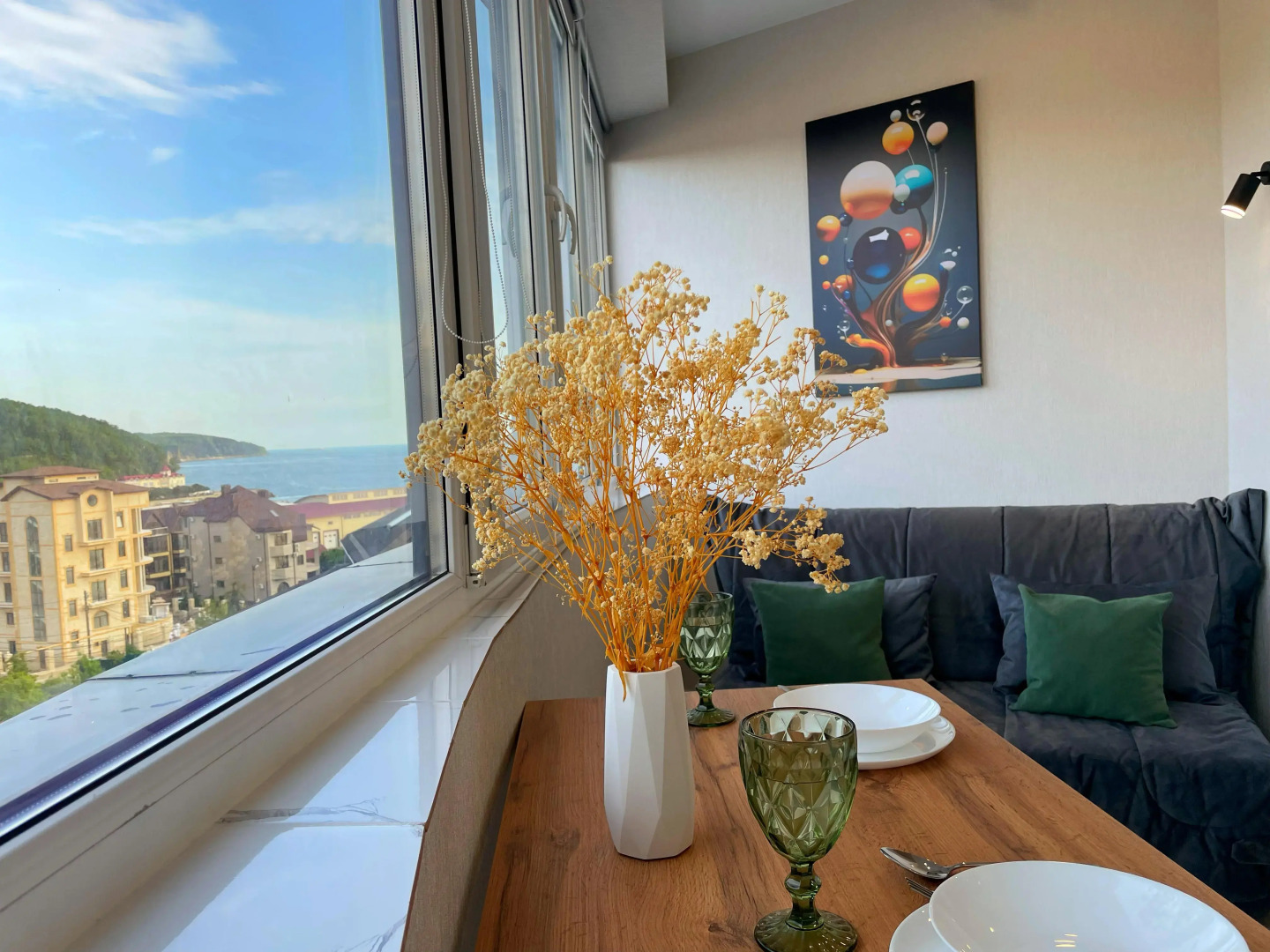 Апартаменты с Панорамным Видом Горы и Море