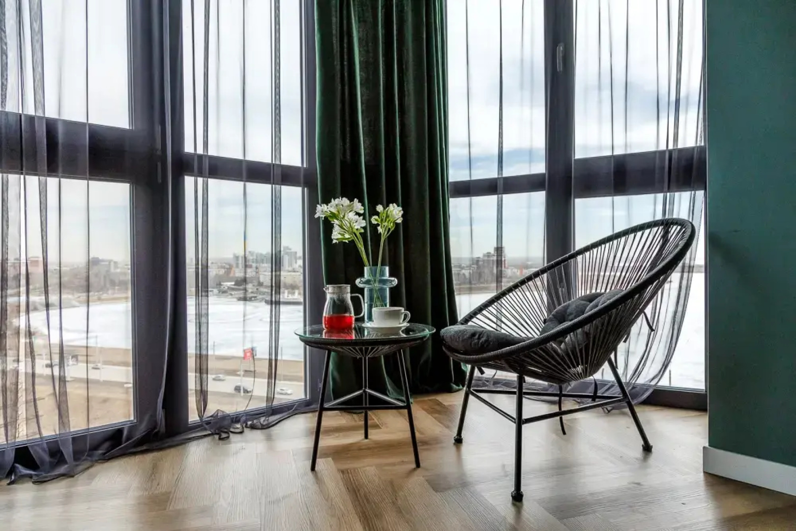 Апартаменты MORE и SPA c сауной и видом на реку