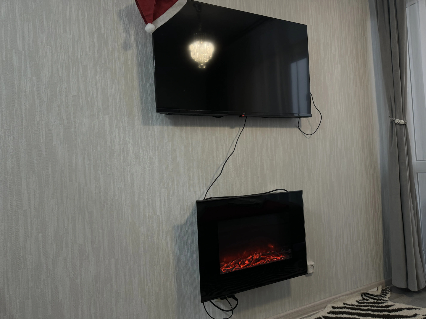 Квартира Студия с камином у парка