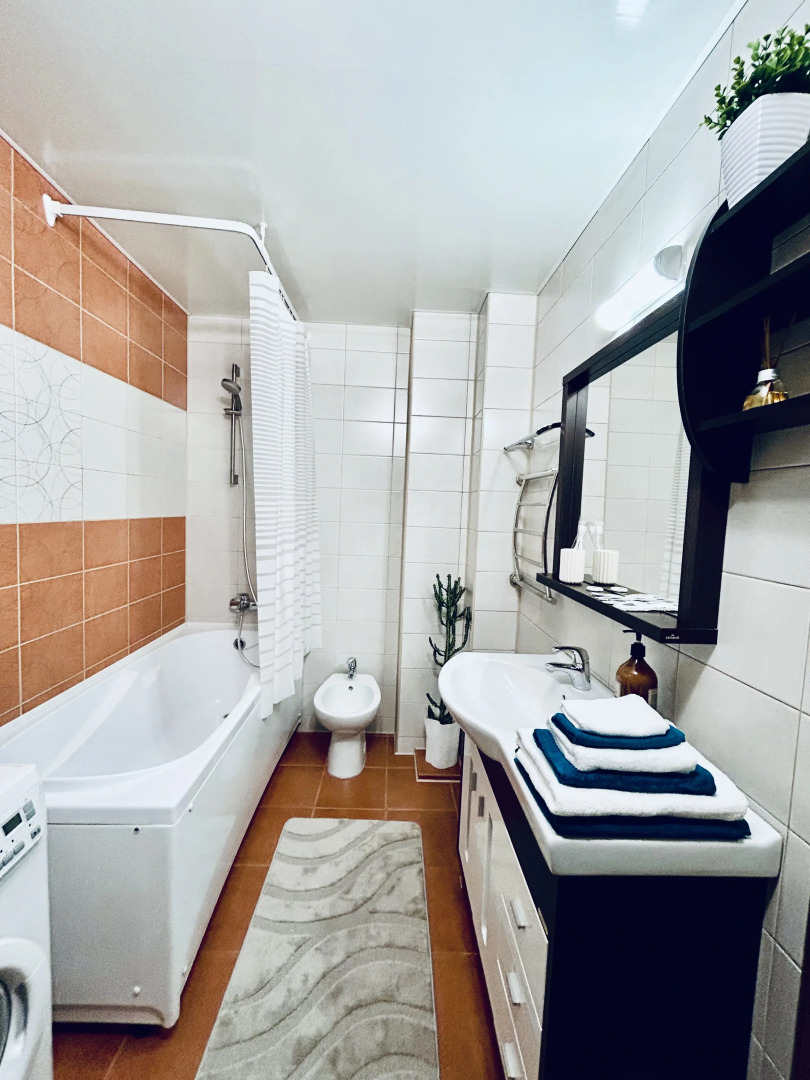 Квартира Уютная просторная однушка (55кв.) с АЛИСОЙ