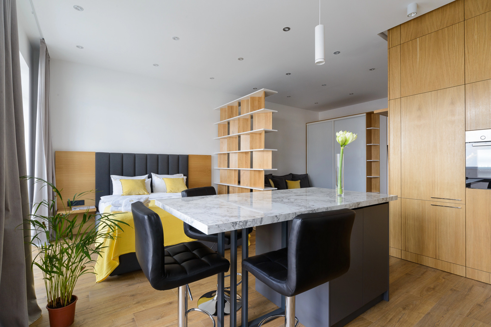 Апартаменты с видом на реку Свислочь