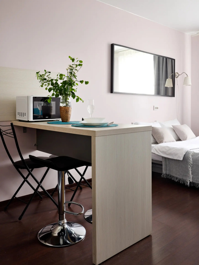 Квартира Студия Бирюза в 3 минутах пешком от метро Лесная