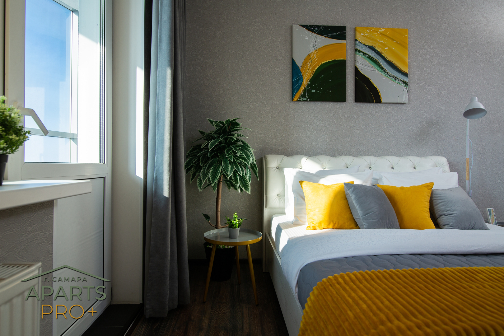 Квартира Aparts Pro Видовая 3-х местная студия с панорамным балконом в ЖК Арго на 12 этаже