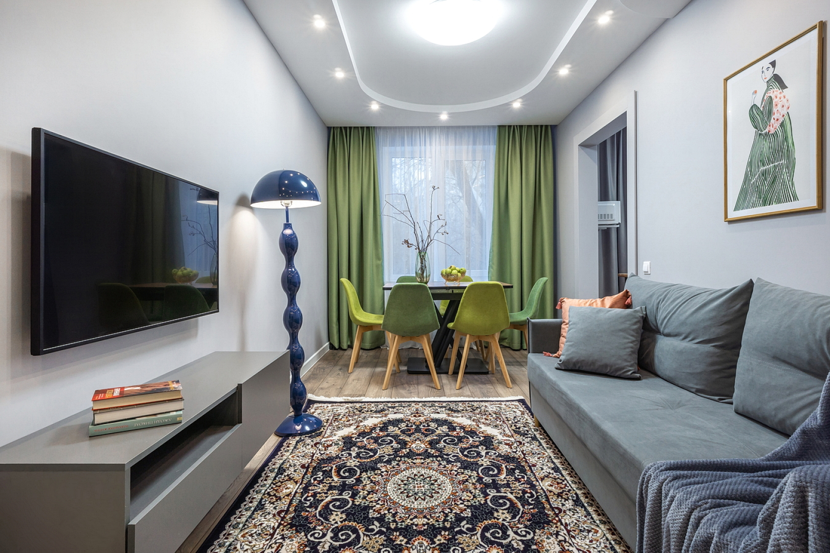 Квартира трехкомнатная Queenstay Остров мечты на Коломенской