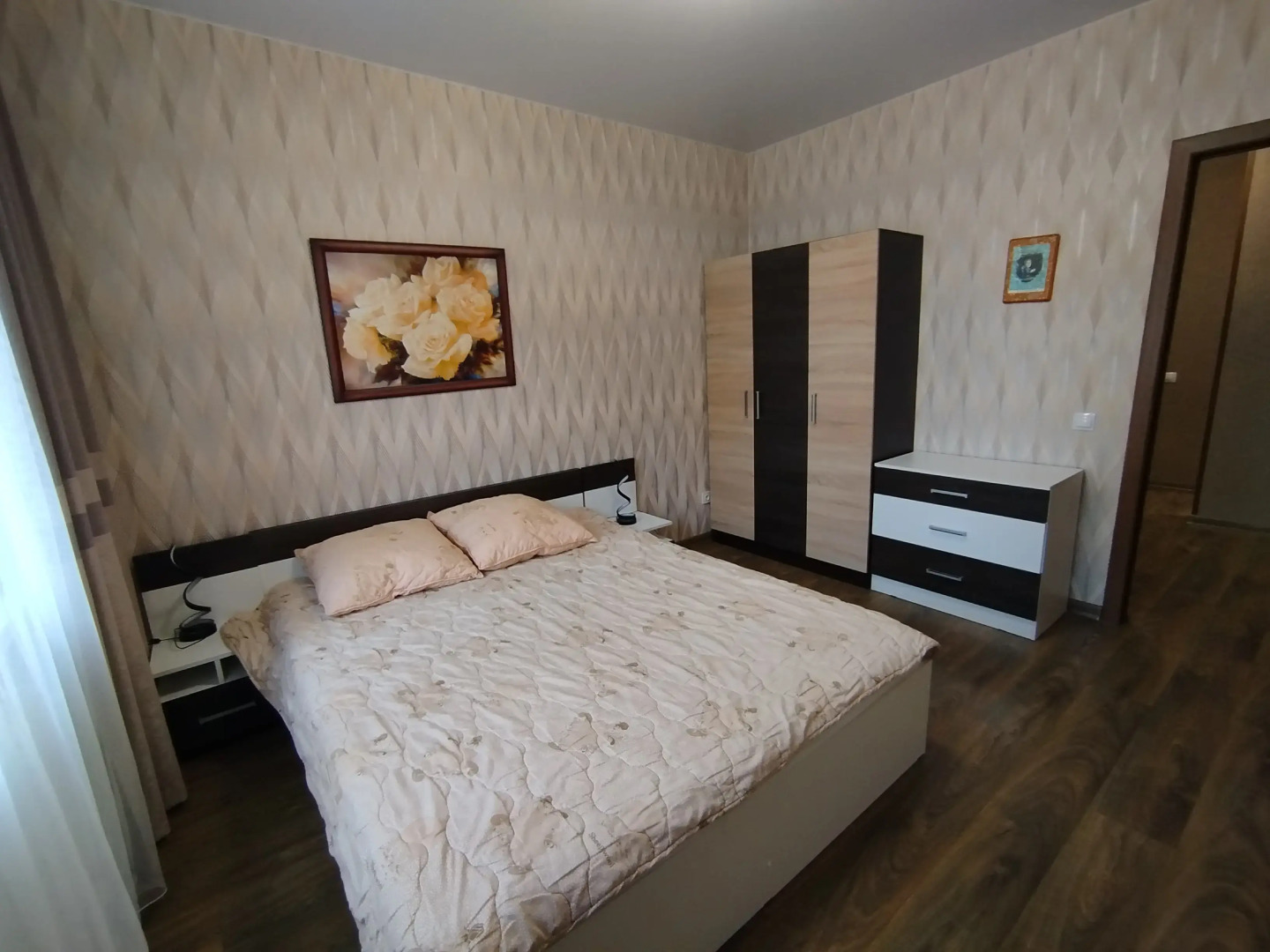 Апартаменты Уютная Двухкомнатная Квартира со Свежим Ремонтом