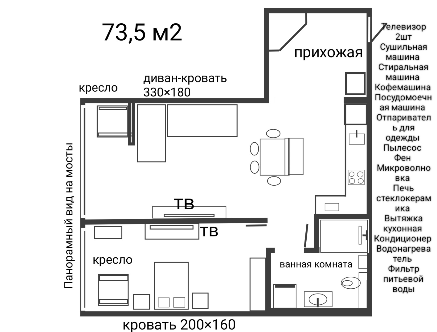 Апартаменты Шикарные В центре с видом на Золотой мост и Русский мост