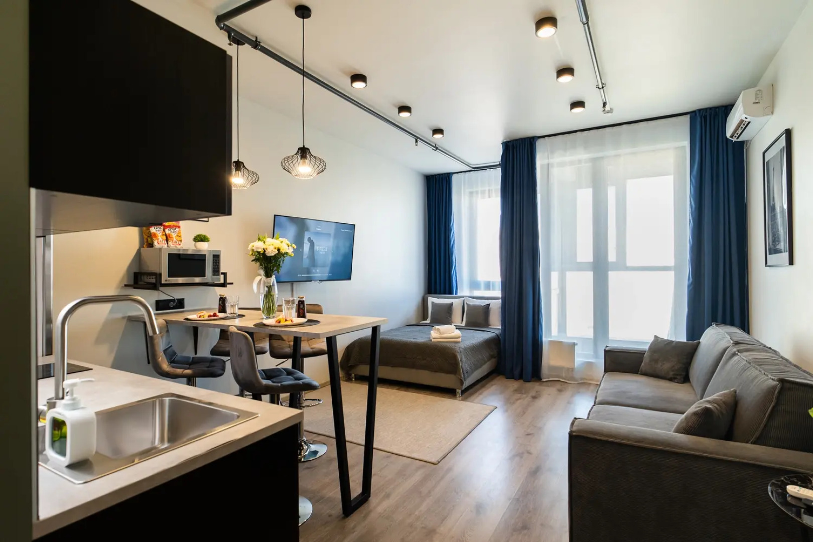 Апартаменты Lalapart Brooklyn четырехместная в ЖК Лайнер