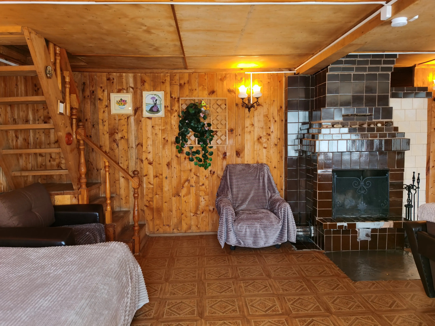 Гостевой Дом с Камином и Баней у Озера