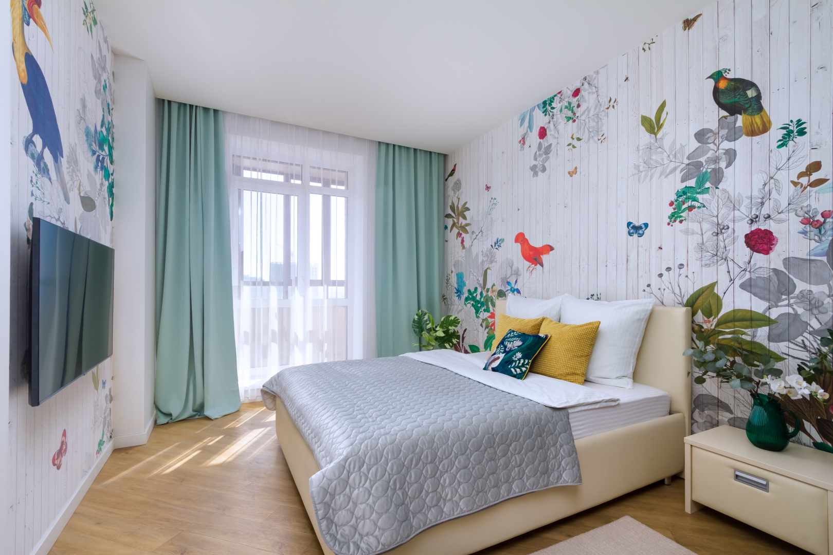 Квартира Дизайнерская 2к Andora-Тропик в ЖК Державинский квартал