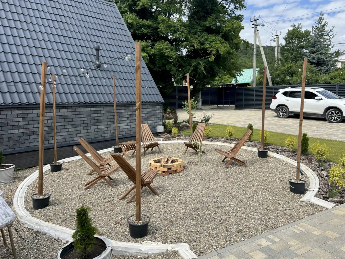 Частный дом 450 А-фрейм Лимон с тёплым бассейном и баней