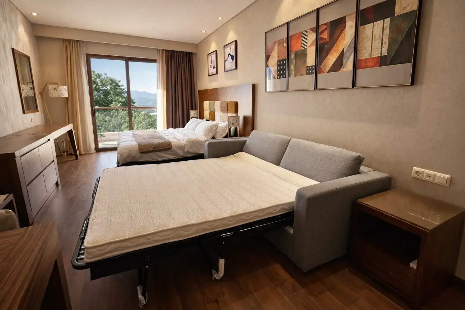 Апартаменты Стильная просторная студия 52 кв.м на берегу моря Dreamland Oasis Chakvi