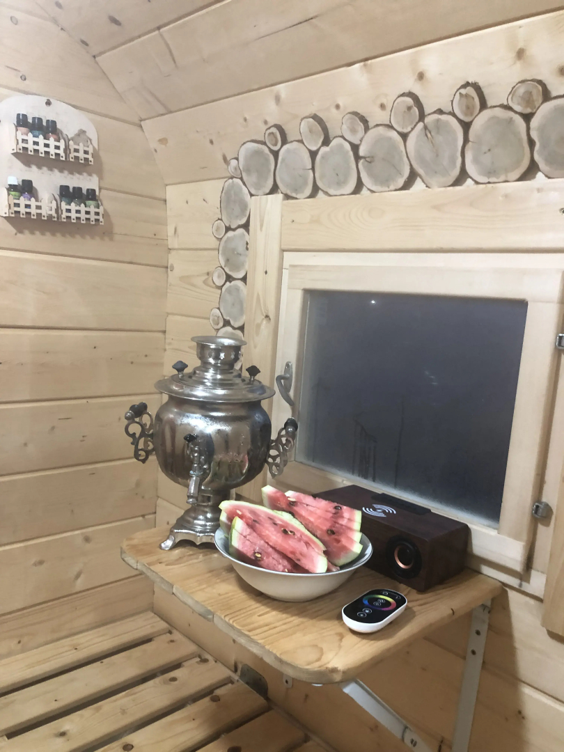 Частный дом дом у озера с чаном и баней