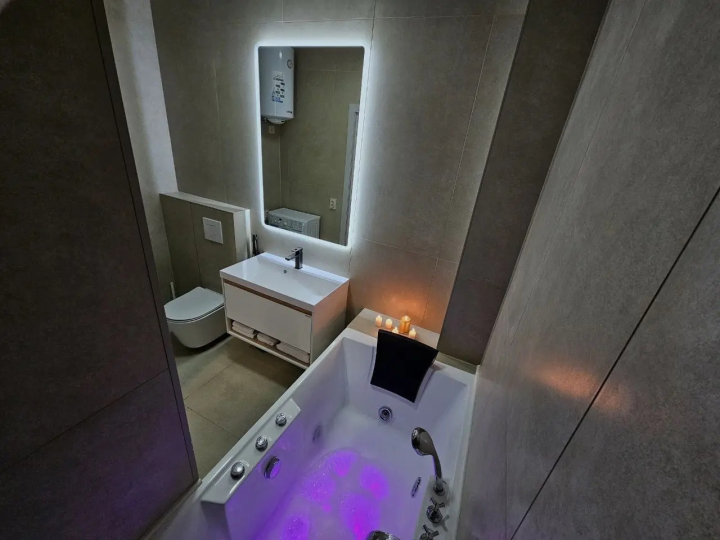 Квартира Апартаменты с Джакузи и видом на закат