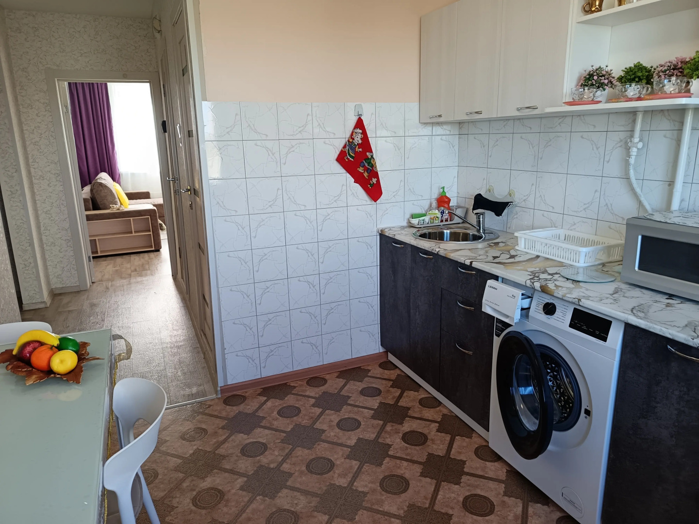 Квартира Уютная 2-Комнатная со Всем Необходимым для Проживания