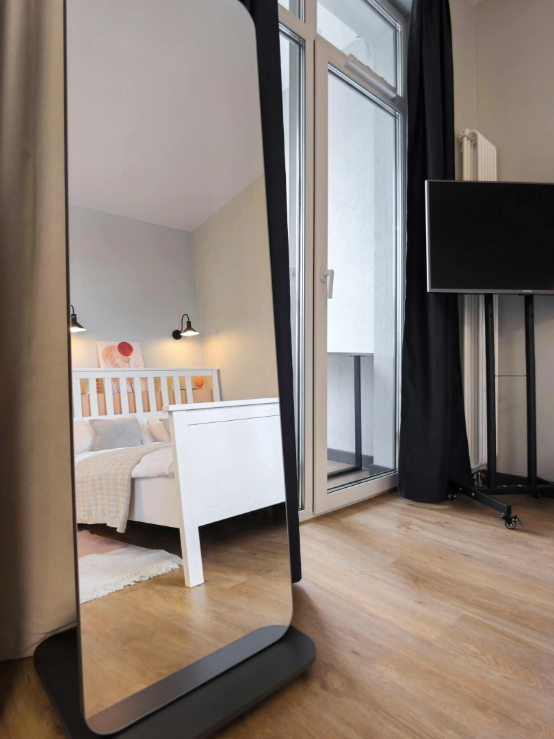 Апартаменты Стильная новая студия с видом на Москва-Сити