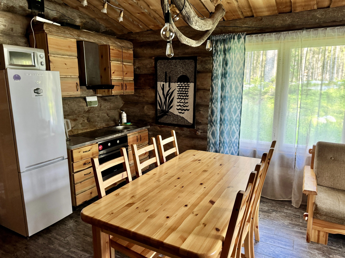 Коттедж Карелия Медвежка с 2 Комнатами и Видом во Внутренний Двор