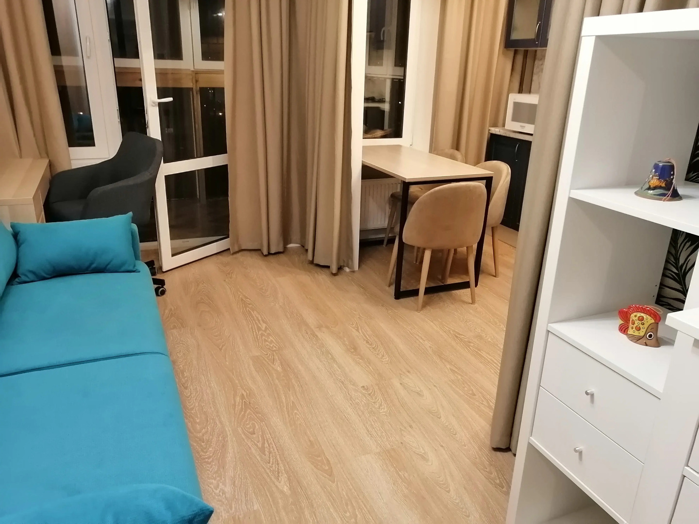 Квартира Студия с видом на город