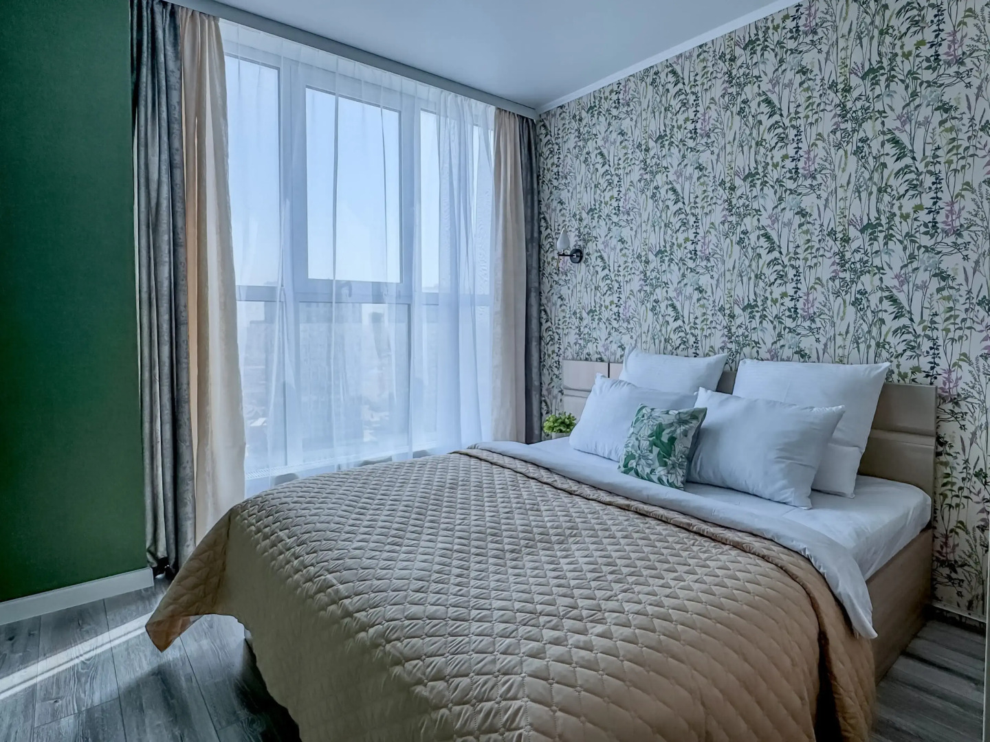 Квартира Green FOX с видом на Приволжский Затон