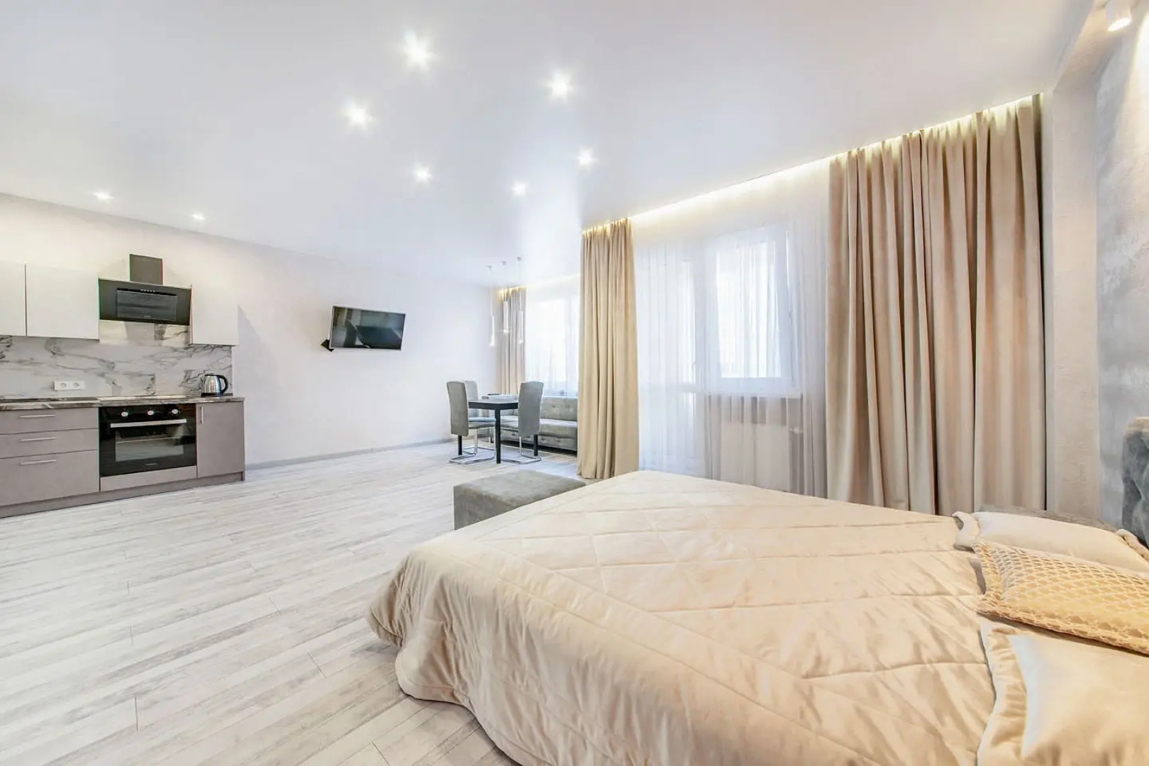 Квартира студия на сутки Минск Маяк Студия в новостройке Быстрое заселение Современная техника Балкон Wi-Fi