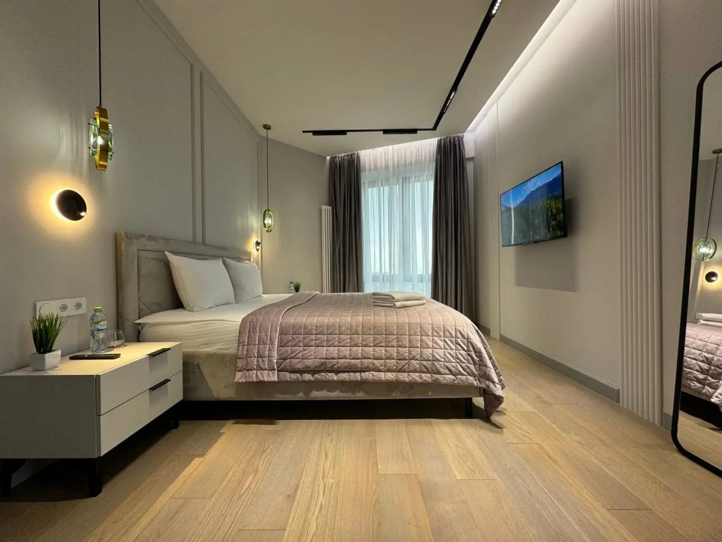 Апартаменты Lalapart Modern classic с видом на город у метро Дмитровская