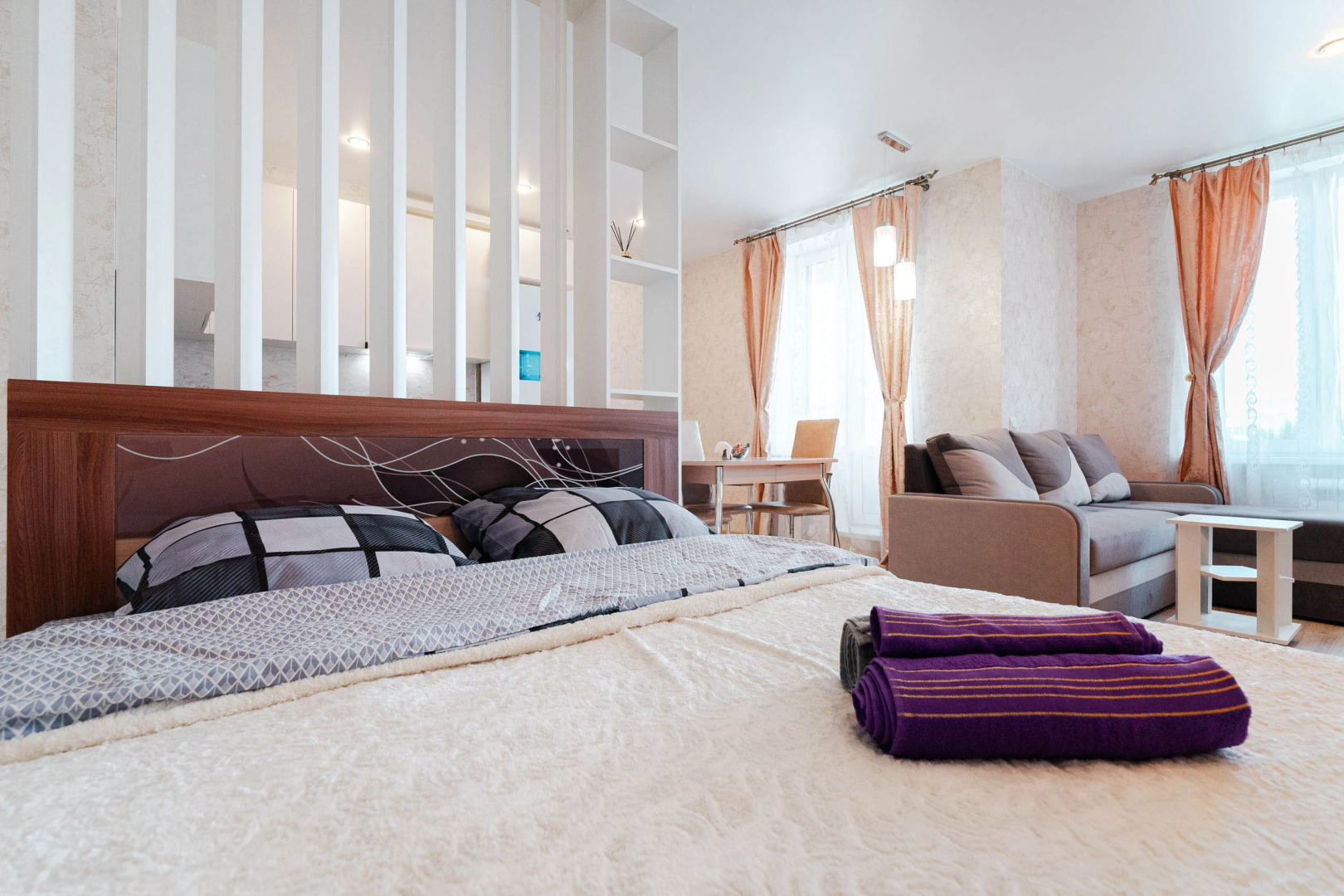 Апартаменты Студия в самом центре левого берега Иртыша