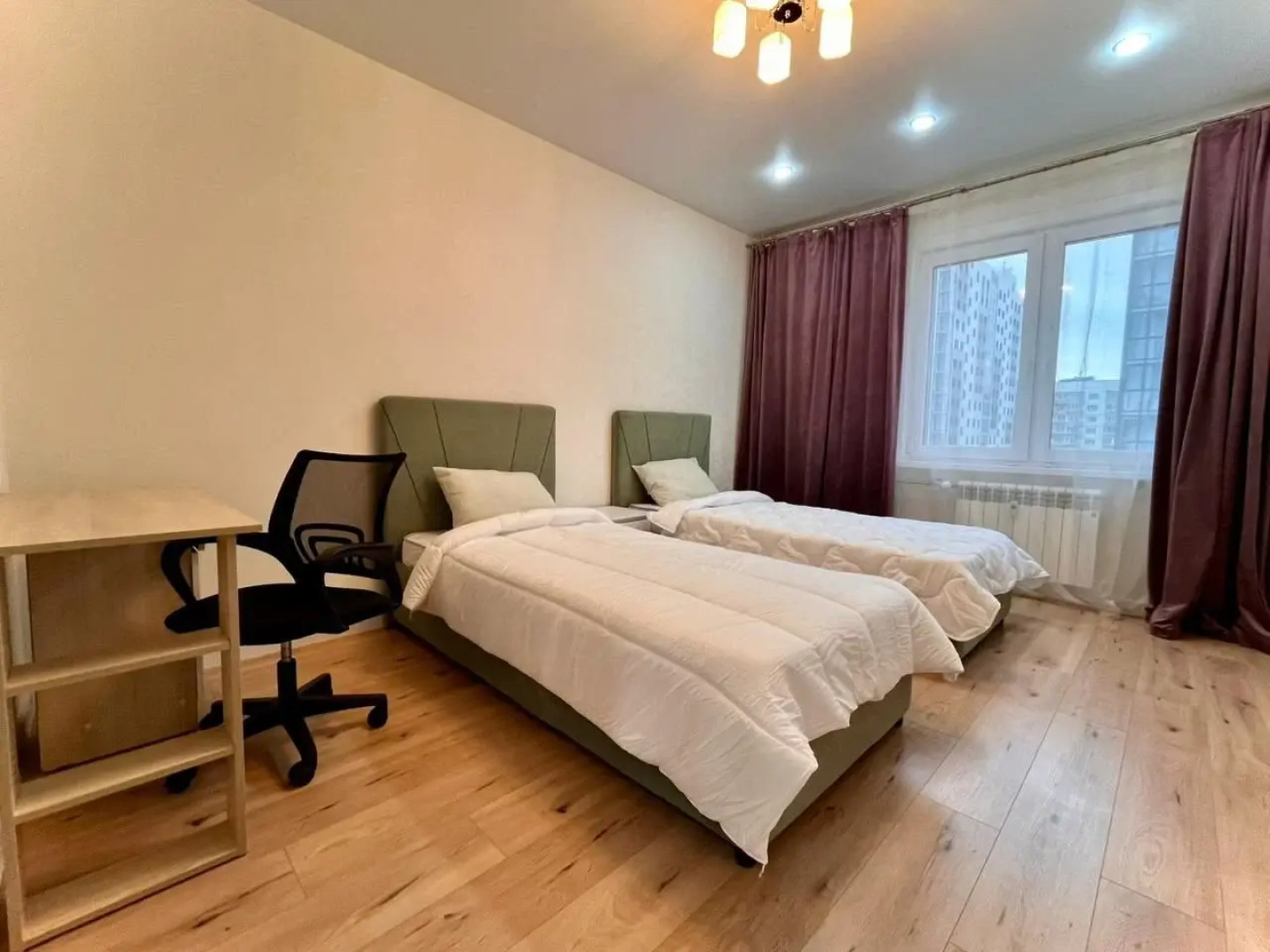 Квартира Просторная 2Комнатная Рядом с Аэропортом на Гусарской