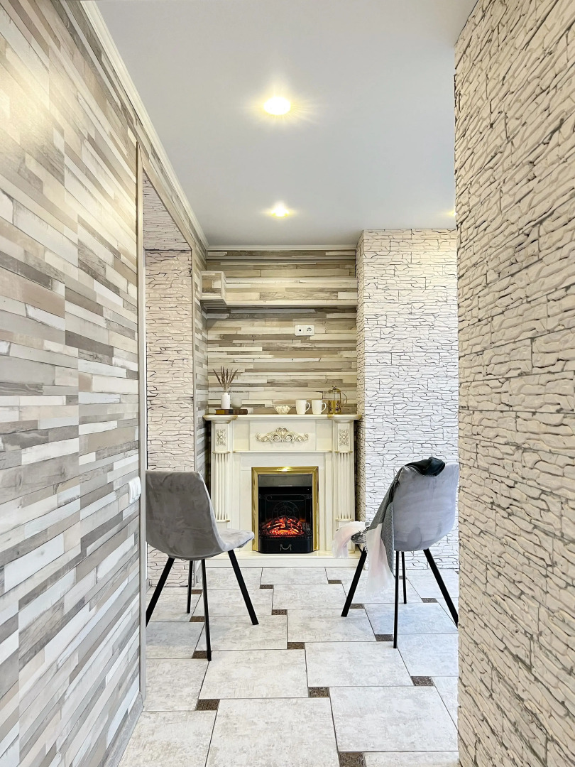 Квартира Роскошная Kravc Group с камином и просторной лоджией