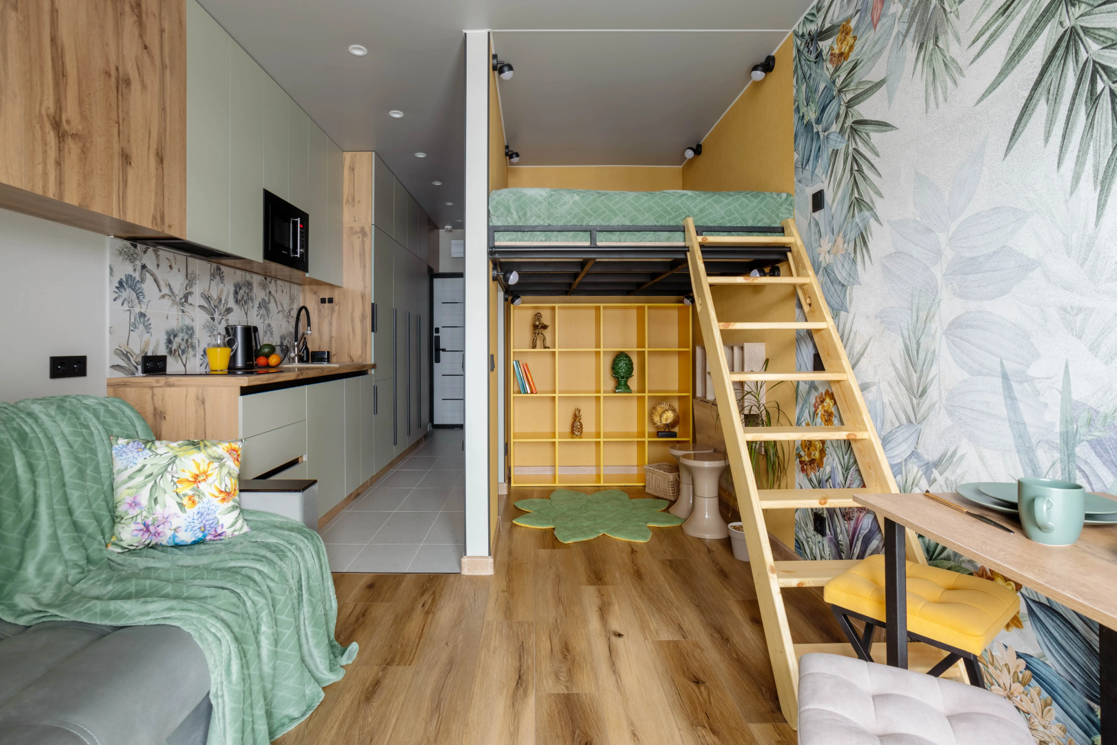 Квартира Кислород 126 Стильная Двухуровневая Студия