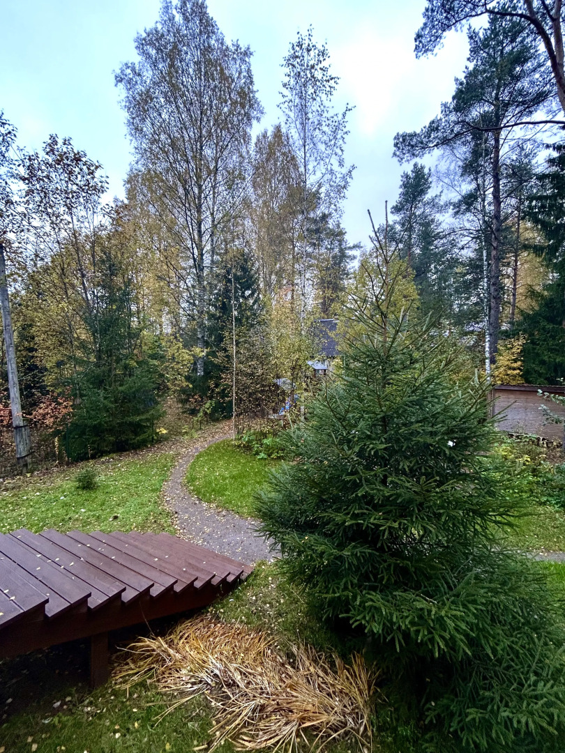 Частный дом у озера с террасой Сосновый дом