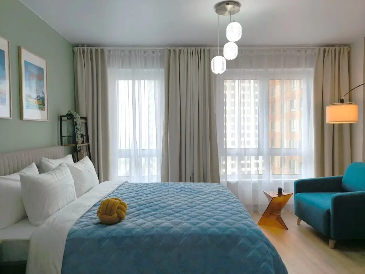 Квартира Студия с красивым видом на город с 24 этажа