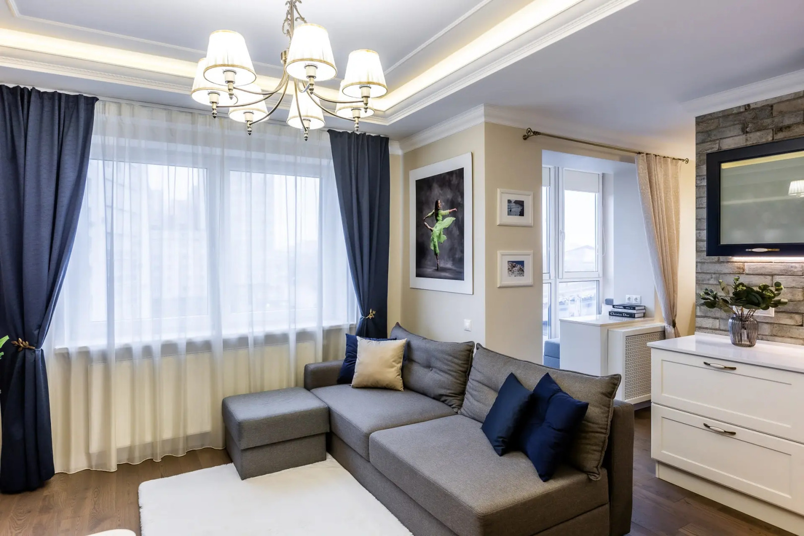 Апартаменты Ballerina с дизайнерским ремонтом в новом ЖК Чайковский