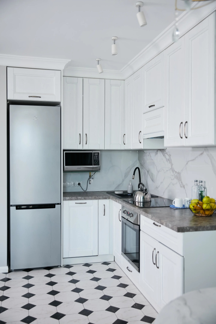 Апартаменты Luma White #2 в центре города с красивым видом на балконе