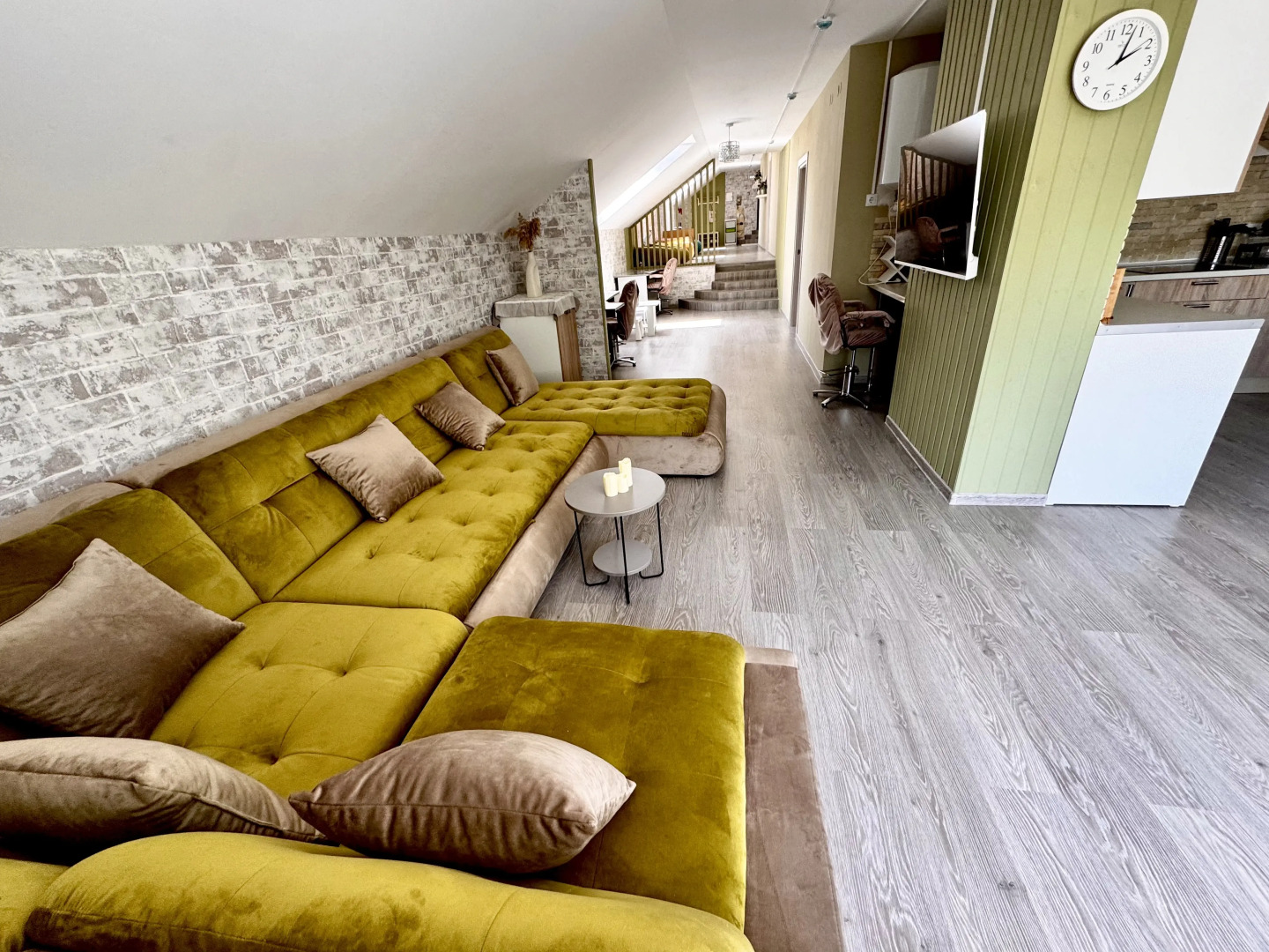 Апартаменты с видом на море, райское место для большой компании