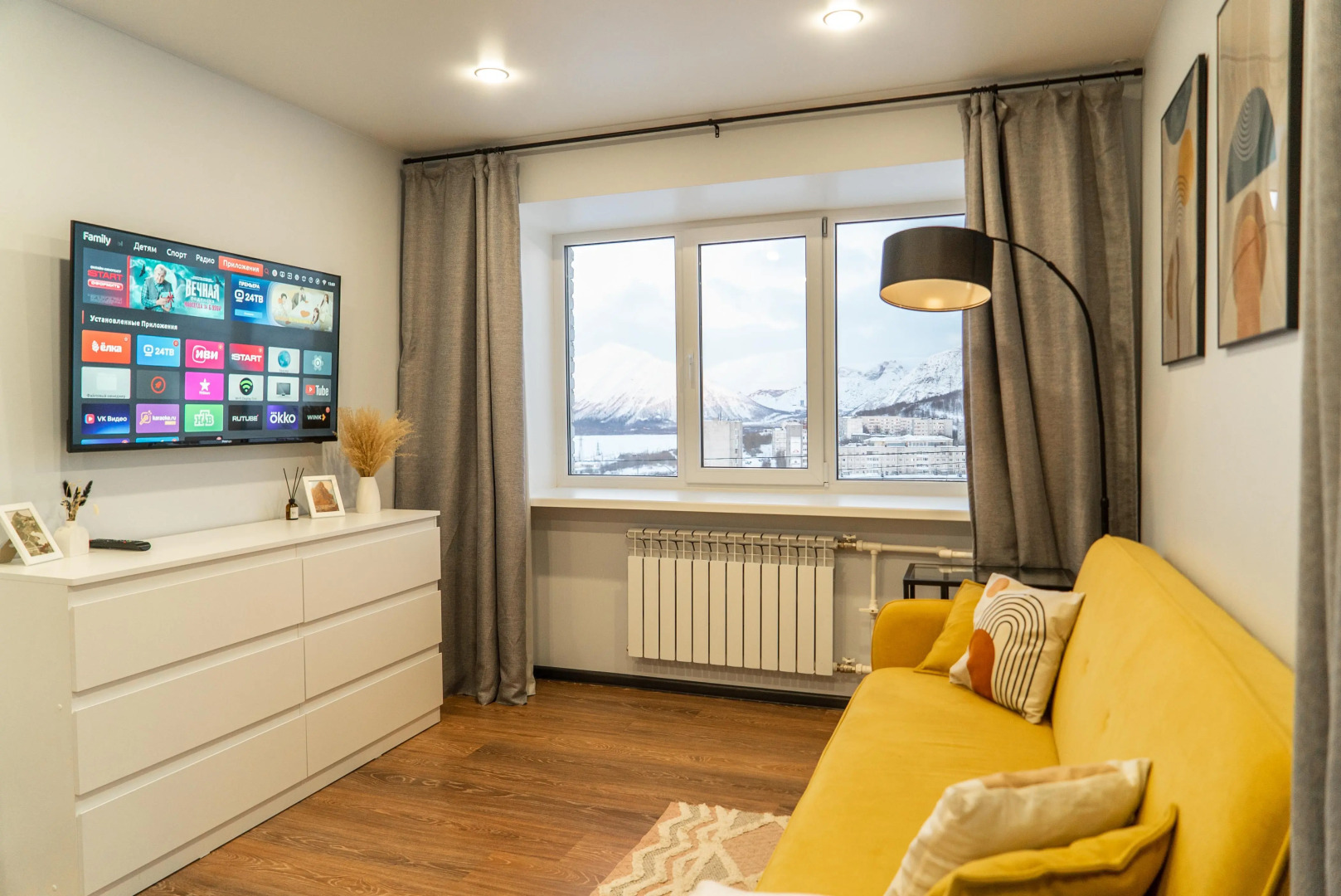 Квартира Уютная 1-к с Потрясающим Видом на Горы