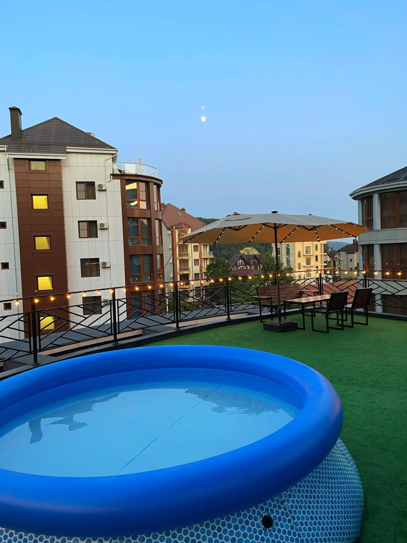 Апартаменты с Террасой с Собственным Бассейном 3 Минуты от Моря