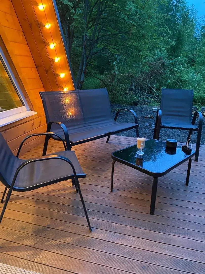 Шале с баней на берегу озера