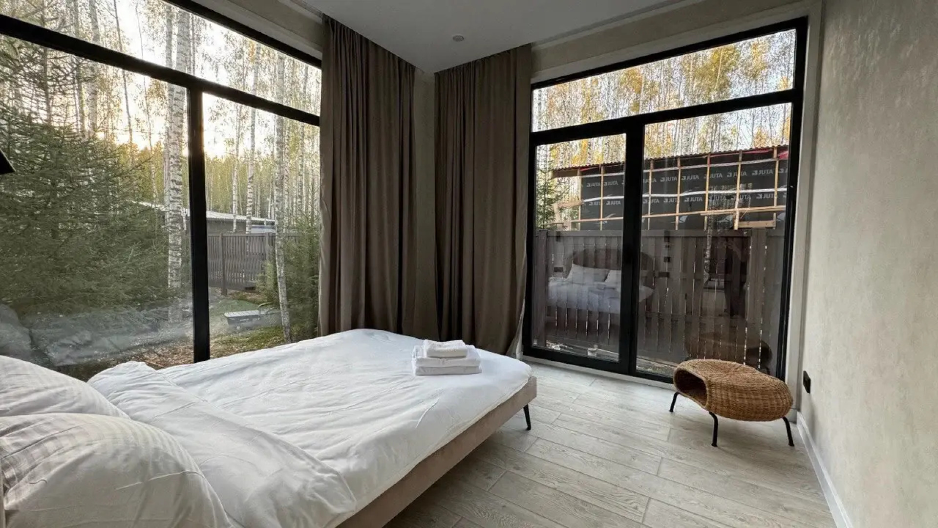 Частный Дом Панорамный В Лесу С Сауной И Чаном