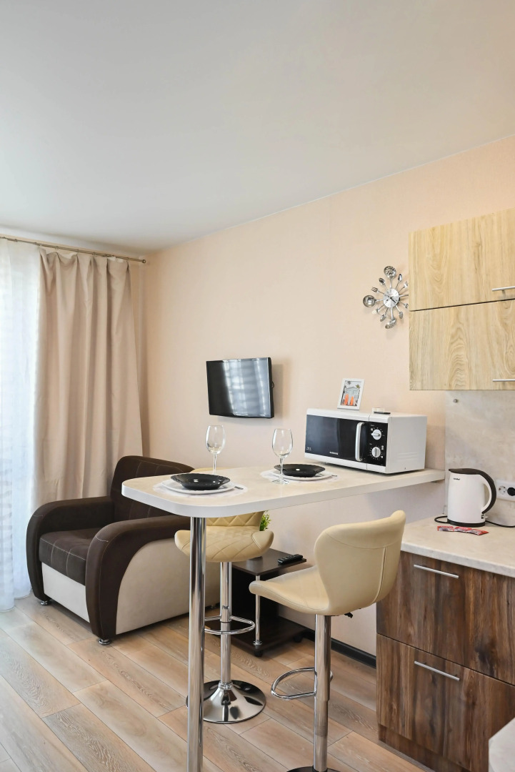 Квартира Комфортная Студия в Центре Взлетки с Прекрасным Видом