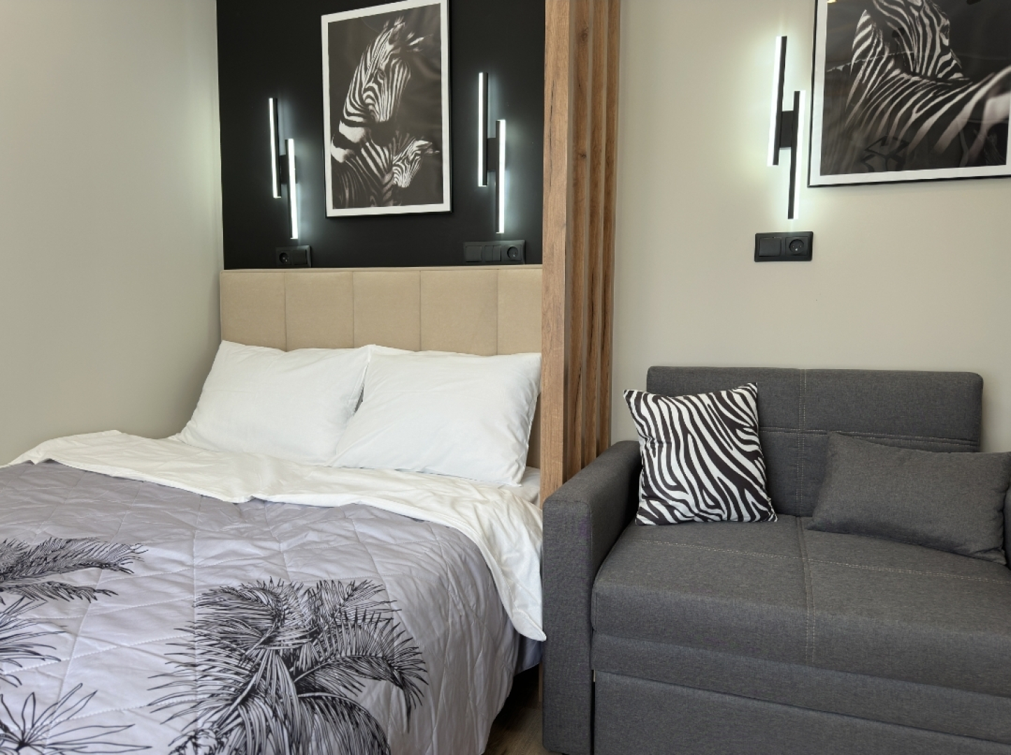 Апартаменты Атмосфера Черно белая