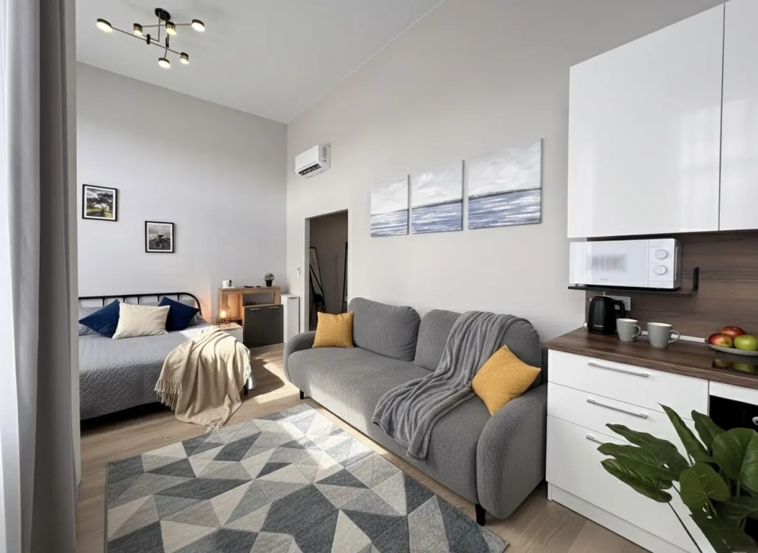 Квартира 1-к. квартира, 40 м², 2 кровати