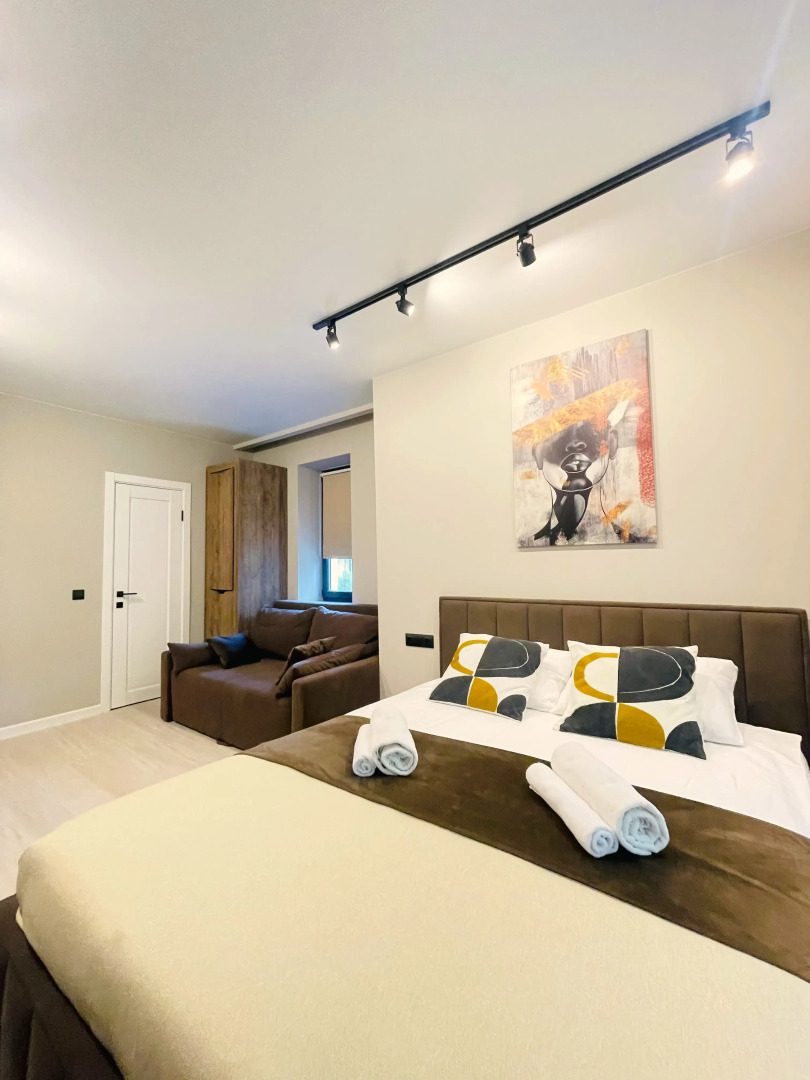 Апартаменты с видом на сосновый парк рядом с морем